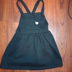 Calvin klein black overall style dress sz 4T